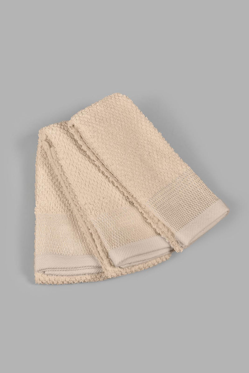 Redtag-Beige-Hand-Towel-Set-(3-Piece)-Colour:Beige,-Filter:Home-Bathroom,-HMW-BAC-Hand-Towels,-New-In,-New-In-HMW-BAC,-Non-Sale,-S22A,-Section:Homewares-Home-Bathroom-