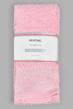 Load image into Gallery viewer, Redtag-Pink-Hand-Towel-Set-(3-Piece)-Colour:Pink,-Filter:Home-Bathroom,-HMW-BAC-Hand-Towels,-New-In,-New-In-HMW-BAC,-Non-Sale,-S22A,-Section:Homewares-Home-Bathroom-
