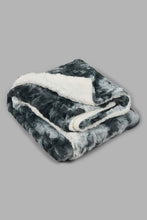 تنزيل الصورة على معرض الصور، Redtag-Teal/Grey-Pv-Fur-Throw-0,-Colour:Grey,-Filter:Home-Bedroom,-HMW-BED-Throws,-New-In,-New-In-HMW-BED,-Non-Sale,-S22B,-Section:Homewares-Home-Bedroom-
