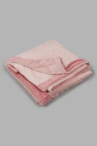 Redtag-Pink-Pv-Fur-Throw-0,-Colour:Pink,-Filter:Home-Bedroom,-HMW-BED-Throws,-New-In,-New-In-HMW-BED,-Non-Sale,-S22B,-Section:Homewares-Home-Bedroom-