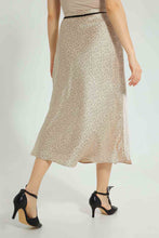 Load image into Gallery viewer, Redtag-Beige-Printed-Satin-Skirt-Skirts-Women&#39;s-
