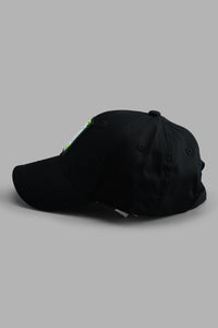 Redtag-Black-Embroidered-Cap-Caps-Boys-