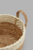 Redtag-Beige-Grass-&-Corn-Husk-Rope-Round-Laundry-Basket-(Medium)-Laundry-Hampers-Home-Bathroom-