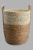 Redtag-Beige-Grass-&-Corn-Husk-Rope-Round-Laundry-Hamper-(Medium)-Laundry-Hampers-Home-Bathroom-
