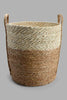 Redtag-Beige-Grass-&-Corn-Husk-Rope-Round-Laundry-Hamper-(Large)-Laundry-Hampers-Home-Bathroom-