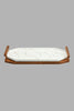 Redtag-White-Marble-Pattern-Platter-With-Wooden-Stand-Platter-Home-Dining-