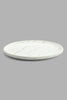 Redtag-White-Marble-Pattern-Oval-Platter-With-Wooden-Stand-Platter-Home-Dining-