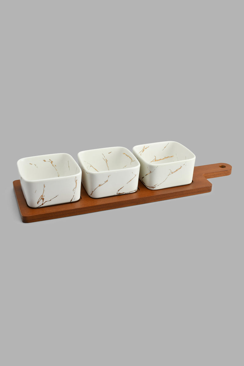 Redtag-White-Marble-Pattern-Bowl-With-Wooden-Stand-(3-Piece)-Serving-Bowls-Home-Dining-