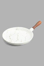 Load image into Gallery viewer, Redtag-White-Marble-Pattern-Bowl-With-Wooden-Stand-Serving-Dish-Home-Dining-
