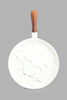 Redtag-White-Marble-Pattern-Bowl-With-Wooden-Stand-Serving-Dish-Home-Dining-