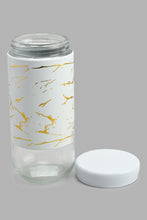 تنزيل الصورة على معرض الصور، Redtag-White-Marble-Pattern-Glass-Storage-Jar-(Large)-Storage-Home-Dining-
