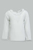 Redtag-Silver-Shimmer-Frill-Full-Sleeves-Collar-Blouse-Blouses-Infant-Girls-3 to 24 Months