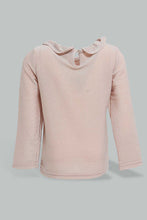 تنزيل الصورة على معرض الصور، Redtag-Gold-Shimmer-Frill-Full-Sleeves-Collar-Blouse-Blouses-Infant-Girls-3 to 24 Months
