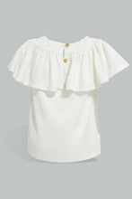 Load image into Gallery viewer, Redtag-Gold-Fluter-Sleeves-Knit-Blouse-Blouses-Infant-Girls-3 to 24 Months
