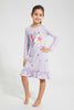 Redtag-Girl-Star-Placement-Print-&-Aop-Nightshirt-Nightshirts-Girls-2 to 8 Years