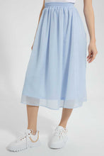 تنزيل الصورة على معرض الصور، Redtag-Blue-Gathered-Skirt-Skirts-Women&#39;s-
