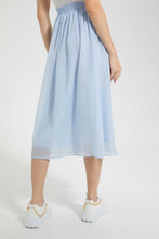 تنزيل الصورة على معرض الصور، Redtag-Blue-Gathered-Skirt-Skirts-Women&#39;s-
