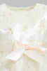 Redtag-Ivory-Flower-All-Over-Patch-Work-Sleeveless-Dress-Dresses-Infant-Girls-3 to 24 Months