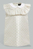 Redtag-Ivory-Jacquard-Peterpan-Colar-Sleeveless-Dress-Dresses-Infant-Girls-3 to 24 Months