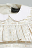 Redtag-Ivory-Jacquard-Peterpan-Colar-Sleeveless-Dress-Dresses-Infant-Girls-3 to 24 Months