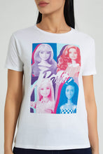 تنزيل الصورة على معرض الصور، Redtag-White-Barbie-Print-T-Shirt-Colour:White,-Filter:Women&#39;s-Clothing,-New-In,-New-In-Women,-Non-Sale,-S22B,-Section:Women,-Women-T-Shirts-Women&#39;s-
