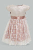 Redtag-Coral-Flower-Artwork-Printed-Mesh-Dress-Dresses-Infant-Girls-3 to 24 Months
