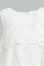 Load image into Gallery viewer, Redtag-Scallop-Lace-Tiered-Yoke-Dresses-Infant-Girls-3 to 24 Months
