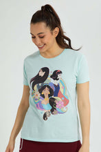 تنزيل الصورة على معرض الصور، Redtag-Mint-Princess-Print-T-Shirt-Character-Women&#39;s-
