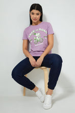 تنزيل الصورة على معرض الصور، Redtag-Purple-Snoopy-Print-T-Shirt-Colour:Purple,-Filter:Women&#39;s-Clothing,-New-In,-New-In-Women,-Non-Sale,-S22B,-Section:Women,-Women-T-Shirts-Women&#39;s-
