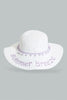 Redtag-White-Embellished-Hat-For-Girls-Colour:White,-Filter:Girls-Accessories,-GIR-Caps,-New-In,-New-In-GIR-ACC,-Non-Sale,-S22B-Girls-