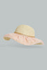 Redtag-Beige-And-Pink-Embellished-Hat-For-Girls-Colour:Beige,-Colour:Pink,-Filter:Girls-Accessories,-GIR-Caps,-New-In,-New-In-GIR-ACC,-Non-Sale,-S22B-Girls-