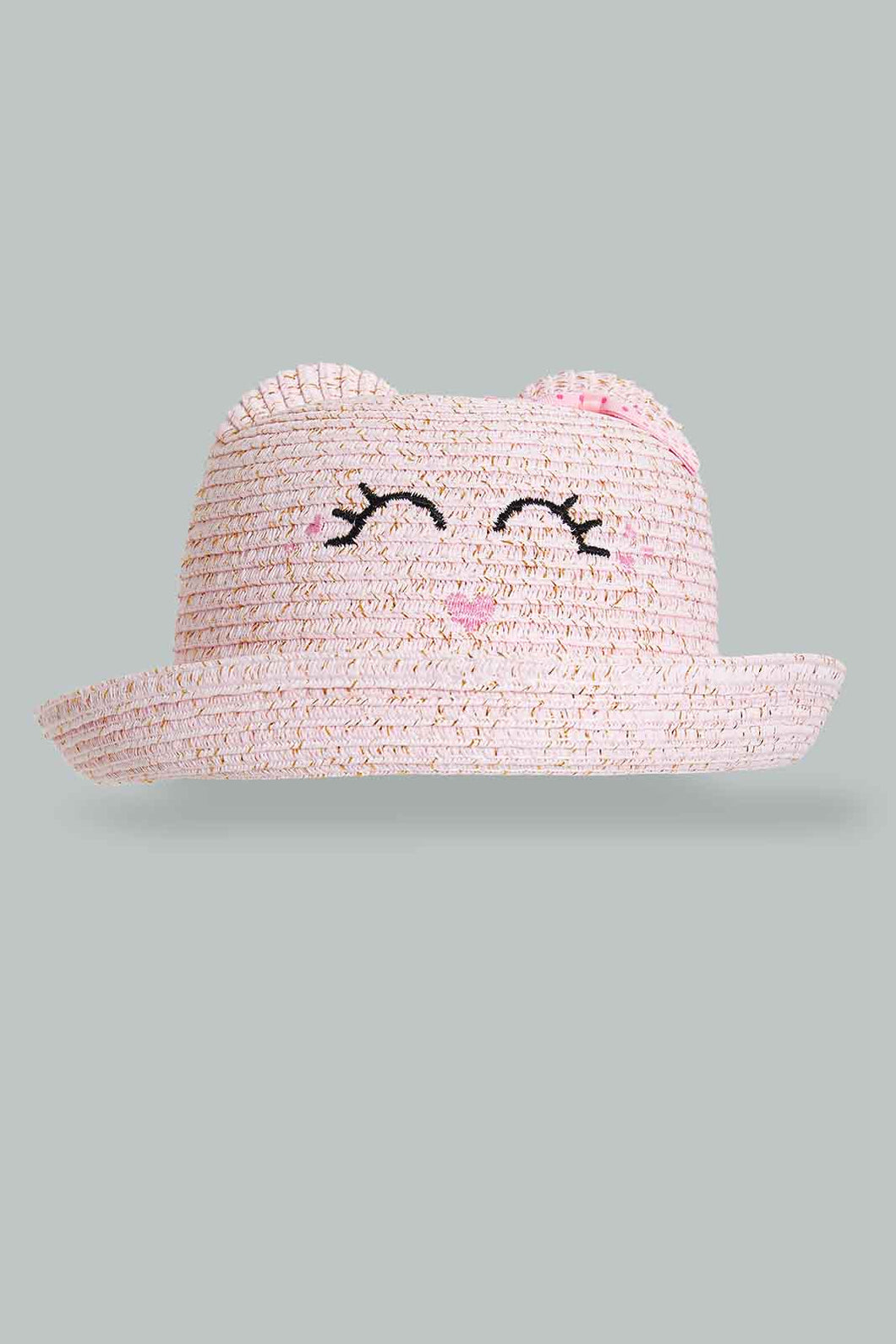 Redtag-Pink-Embellished-Hat-For-Girls-Colour:Pink,-Filter:Girls-Accessories,-GIR-Caps,-New-In,-New-In-GIR-ACC,-Non-Sale,-S22B-Girls-