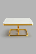 Load image into Gallery viewer, Redtag-Gold-Square-Platter-With-Golden-Stand-Platter-Home-Dining-
