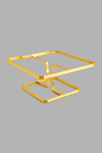 Load image into Gallery viewer, Redtag-Gold-Square-Platter-With-Golden-Stand-Platter-Home-Dining-
