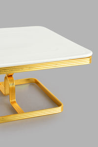 Redtag-Gold-Square-Platter-With-Golden-Stand-Platter-Home-Dining-