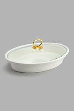 Load image into Gallery viewer, Redtag-Gold-Oval-Food-Wormer-Serving-Dish-Home-Dining-
