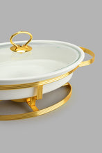 Load image into Gallery viewer, Redtag-Gold-Oval-Food-Wormer-Serving-Dish-Home-Dining-
