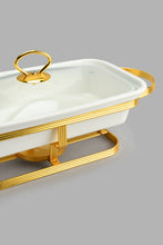 Load image into Gallery viewer, Redtag-Gold-Rectangle-Food-Wormer-Serving-Dish-Home-Dining-
