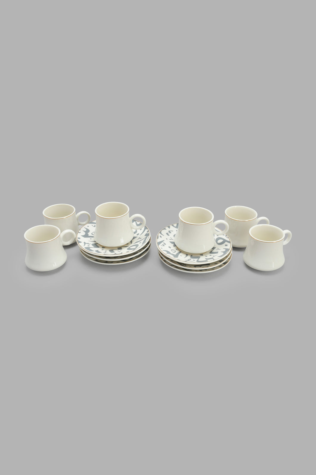 Redtag-White-Espresso-Set-(12-Piece)-Tea-Sets-Home-Dining-