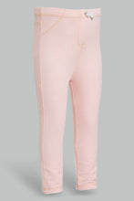 Load image into Gallery viewer, Redtag-Pink-Knitted-Coloured-Jegging-Jeggings-Infant-Girls-3 to 24 Months
