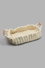 Load image into Gallery viewer, Redtag-White-Cotton-Rope-Woven-Rectangle-Basket-(XLarge)-Laundry-Hampers-Home-Bathroom-
