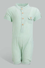 Load image into Gallery viewer, Redtag-Green-Kurta-Romper-Rompers-Baby-0 to 12 Months
