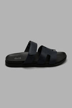 Load image into Gallery viewer, Redtag-Navy-H-Strap-Slide-Sandal-Sandals-Men&#39;s-
