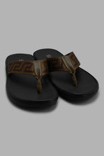 Load image into Gallery viewer, Redtag-Khaki-Monogram-Strap-Toe-Post-Toe-Posts-Men&#39;s-
