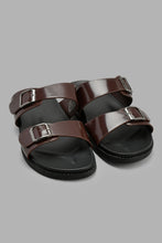 Load image into Gallery viewer, Redtag-Brown-Slide-Sandal-Sandals-Men&#39;s-
