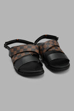 Load image into Gallery viewer, Redtag-Black-Colour-Block-Sandal-With-Backstrap-Sandals-Men&#39;s-
