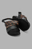 Redtag-Black-Colour-Block-Sandal-With-Backstrap-Sandals-Men's-