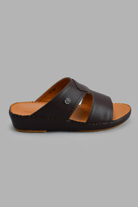 Redtag-Brown-Arabic-Traditional-Sandal-Casual-Sandals-Men's-