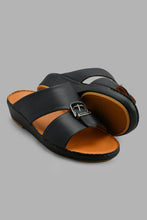 Load image into Gallery viewer, Redtag-Black-Arabic-Traditional-Sandal-Casual-Sandals-Men&#39;s-
