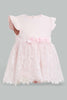 Redtag-Pink-Rose-Embelished-Tutu-Dress-Dresses-Baby-0 to 12 Months